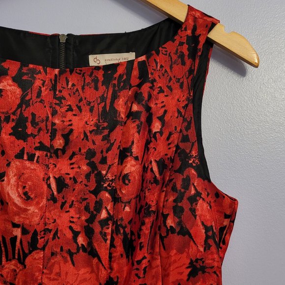 ๐ db Red & Black Floral Party Dress - Picture 2 of 9